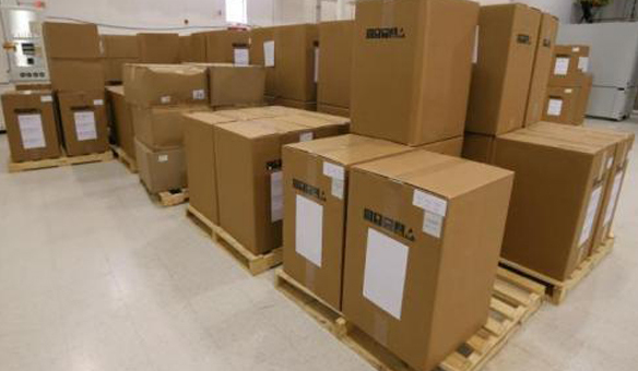 Armazenagem de caixas e volumes em geral